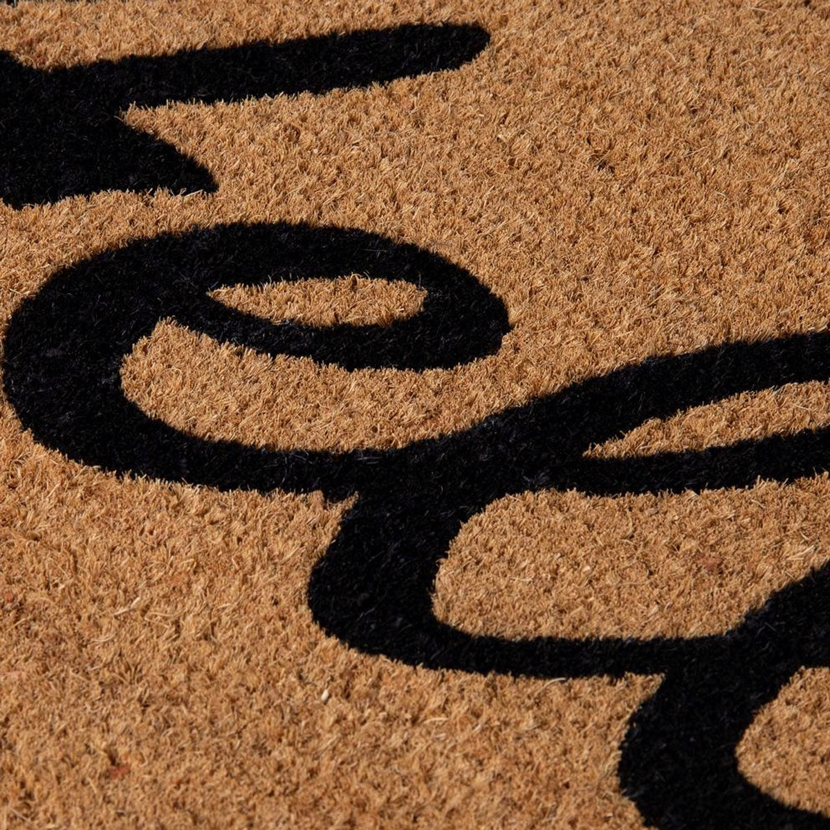 NNEDSZ Home Hello PVC Backed Coir Printed Door Mat