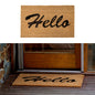 NNEDSZ Home Hello PVC Backed Coir Printed Door Mat